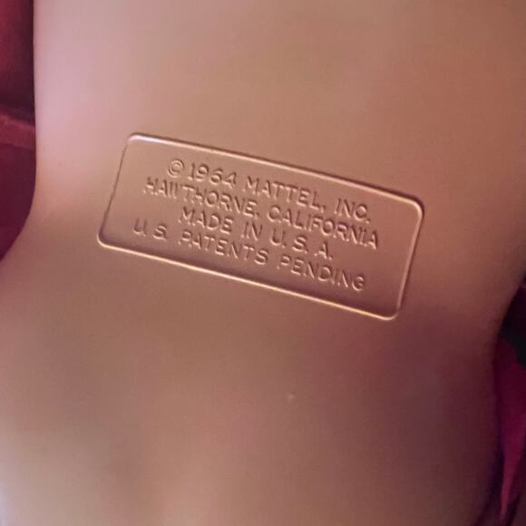 Mattel Baby First Step Doll VTG 1964 Blonde Original Outfit Skates not working - Picture 10 of 12